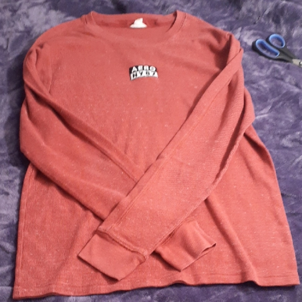 Aeropostale Red Crewneck Stretch T Shirt. Men's L